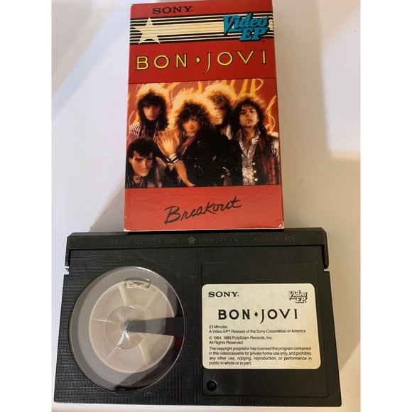 Vintage Bon Jovi Breakout BETA Tape-Not VHS Rare - Picture 4 of 5